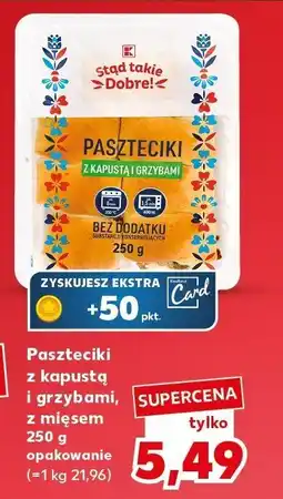 Kaufland Paszteciki z kapustą i grzybami, z mięsem Stąd takie Dobre! 250 g oferta
