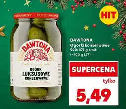 Kaufland Ogórki konserwowe DAWTONA 900/470 g słoik oferta