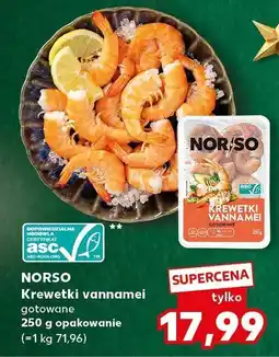 Kaufland Krewetki vannamei gotowane NORSO oferta