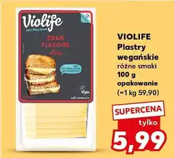 Kaufland Plastry Violife plastry wegańskie różne rodzaje 100g oferta