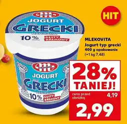 Kaufland Jogurt Mlekovita jogurt typ grecki 10% 400g oferta