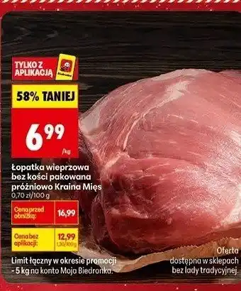 Łopatka wieprzowa bez kości Tylko z Apuracja