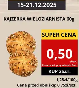 Supeco Bułka kajzerka wieloziarnista 60g Supeco oferta