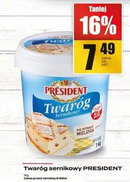 Supeco Twaróg sernikowy PRÉSIDENT 1 kg oferta