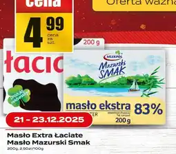 Supeco Masło extra Łaciate Masło Mazurski Smak 200g oferta