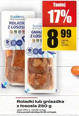 Supeco Roladki lub gniazdka z łososia 250g Supeco oferta