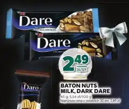 Stokrotka Baton Nuts Milk, Dark Dare oferta