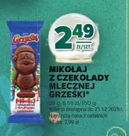 Stokrotka Mikołaj z czekolady mlecznej Grzeski oferta