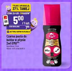 Polomarket Czarna pasta do butów w płynie 2w1 EMU oferta