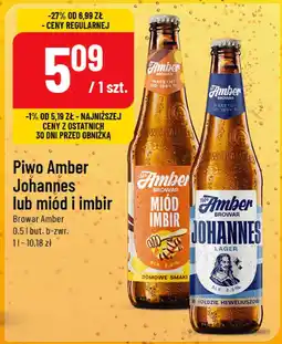 Polomarket Piwo Amber Johannes lub miód i imbir oferta
