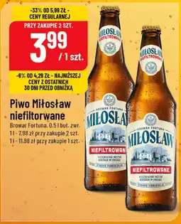 Polomarket Piwo Miłosław niefiltrowane oferta