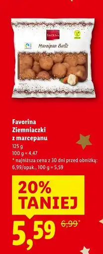 Lidl Ziemniaczki z marcepanu Favorina oferta