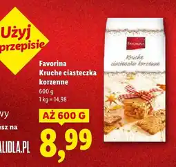 Lidl Kruche ciasteczka korzenne Favorina oferta