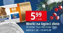 E.Leclerc Worki na śmieci złote oferta