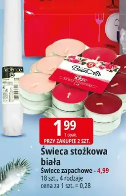 E.Leclerc Świeca stożkowa biała oferta