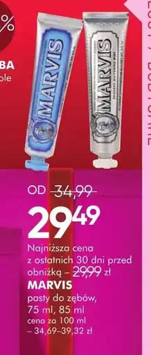 SuperPharm Pasta do zębów Marvis oferta