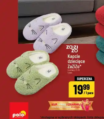 Polomarket kapcie dzieciece ZaZIZo oferta