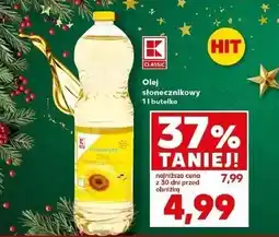 Kaufland Olej słonecznikowy 1L butelka oferta