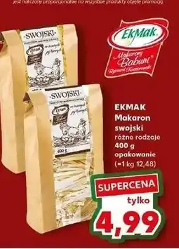 Kaufland Makaron swojski Ekmar oferta