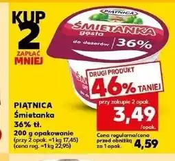 Kaufland Śmietana 36% tł. Piątnica oferta