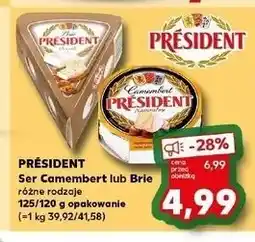 Kaufland Ser Camembert lub Brie oferta