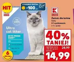 Kaufland Żwirek dla kotów oferta
