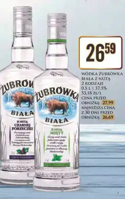 Dino Wódka Żubrówka Biała z nutą (2 rodzaje) oferta