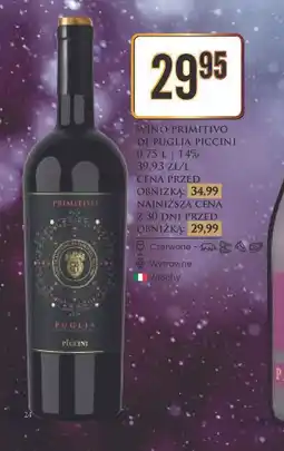 Dino Wino Primitivo DI Puglia Piccini oferta