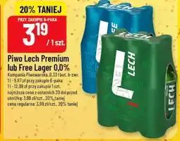 Polomarket Piwo Lech Premium lub Free Lager 0,0% oferta
