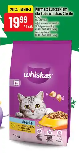 Polomarket Whiskas Sterile karma z kurczakiem dla kota oferta