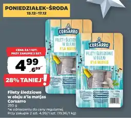 Netto Filety śledziowe w oleju a'la matjas Corsarro oferta