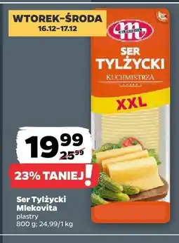 Netto Ser Tylżycki Mlekovita plastry XXL oferta
