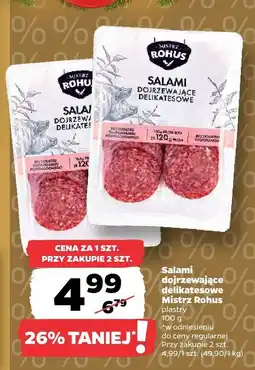 Netto Salami dojrzewające delikatesowe Mistrz Rohus oferta