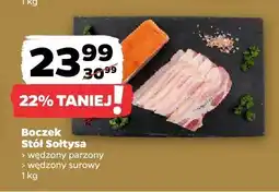 Netto Boczek Stół Soltysa wędzony parzony, wędzony surowy oferta