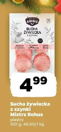Netto Sucha żywiecka z szynki Mistrz Rohus oferta