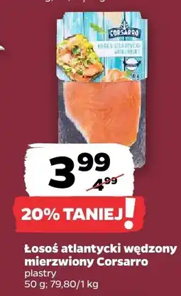 Netto Łosoś atlantycki wędzony mierzwiony Corsarro plastry oferta