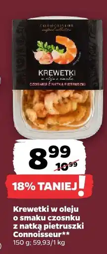 Netto Krewetki w oleju o smaku czosnku z natką pietruszki Connoisseur oferta