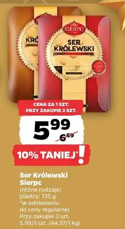 Netto Ser Królewski Sierpc (różne rodzaje) plastry oferta