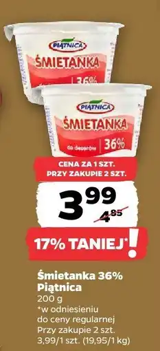 Netto Śmietanka 36% Piątnica oferta