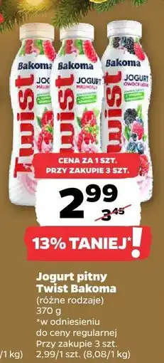 Netto Jogurt pitny Twist Bakoma (różne rodzaje) oferta