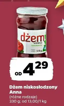 Netto Dżem niskosłodzony Anna (różne rodzaje) oferta