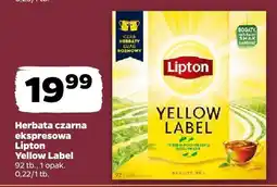 Netto Herbata czarna ekspresowa Lipton Yellow Label oferta
