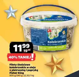 Netto Filety śledziowe kołobrzeskie w oleju z pietruszką i papryką Fisher King oferta