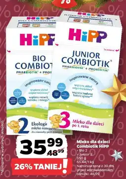 Netto Mleko dla dzieci Combiotik HiPP Bio 2, Junior oferta