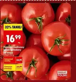 Biedronka Pomidor malinowy polski układany Produkt Polski oferta