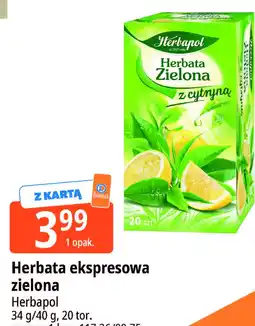 E.Leclerc Herbata ekspresowa zielona Herbapol z cytryną oferta
