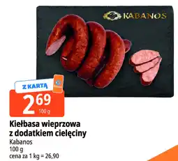 E.Leclerc Kiełbasa wieprzowa z dodatkiem cielęciny Kabanos oferta