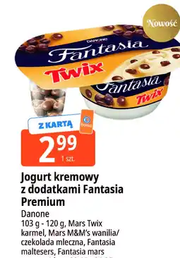 E.Leclerc Jogurt kremowy z dodatkami Fantasia Premium Danone Mars Twix oferta