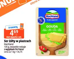 E.Leclerc Ser żółty w plastrach Gouda Hochland oferta
