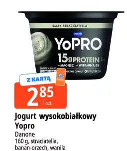 E.Leclerc Jogurt wysokobiałkowy Yopro stracciatella, banan-orzech, wanila Danone oferta